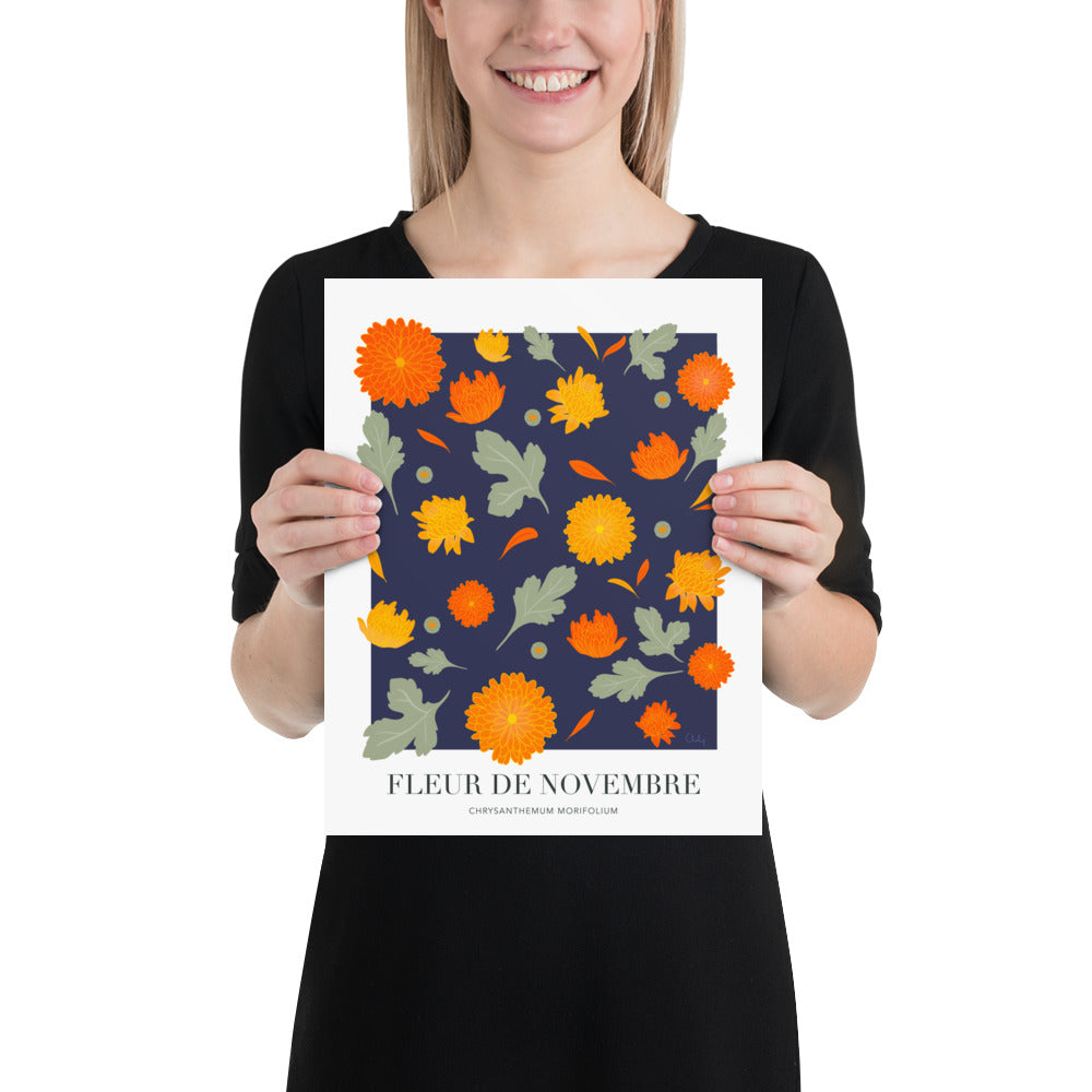 Illustration - Fleur de novembre