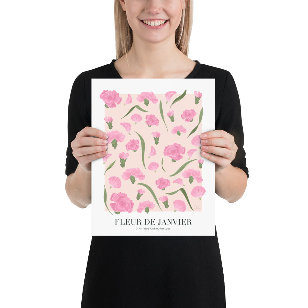 Illustration - Fleur de janvier