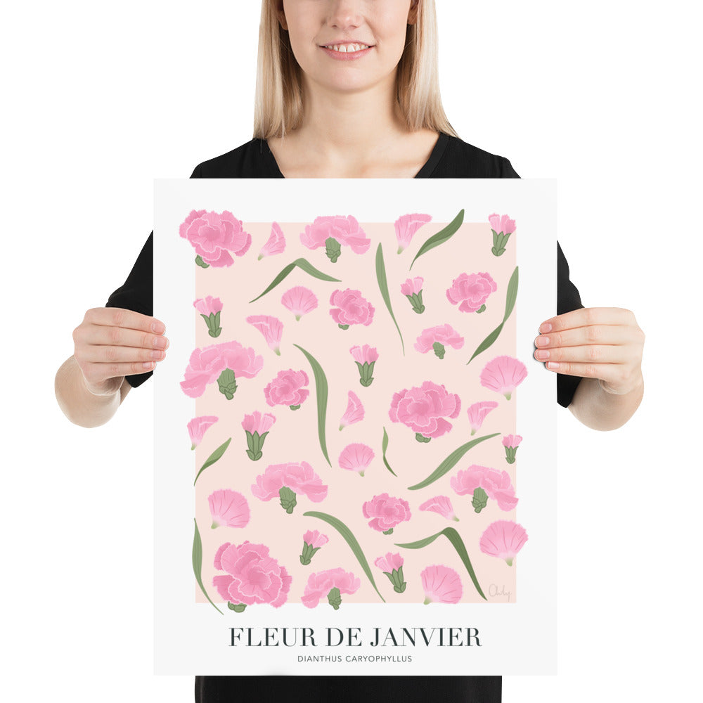 Illustration - Fleur de janvier