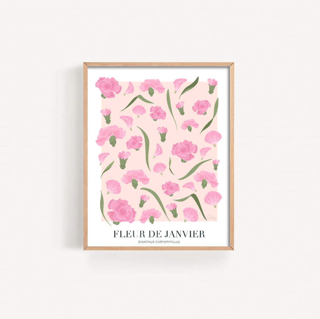 Illustration - Fleur de janvier