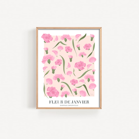 Illustration - Fleur de janvier