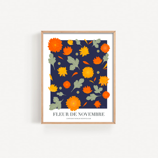 Illustration - Fleur de novembre