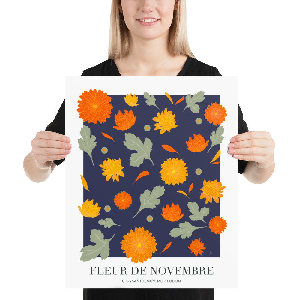 Illustration - Fleur de novembre